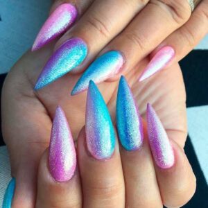 Mermaid Magic Tip Nails